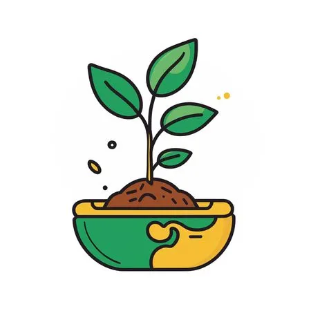 Planta jovem em vaso  AI Image