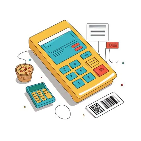 POS Terminal And Calculator  AI Image