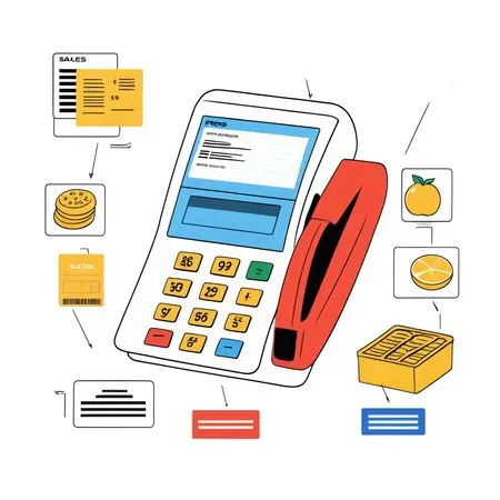 POS Terminal With Transaction  AI Image