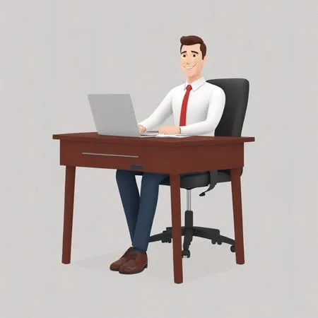 仕事中のプロフェッショナル  AI画像