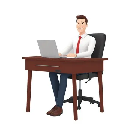 Professional At Work  AI Image