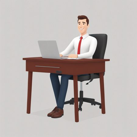 Profissional no trabalho  AI Image