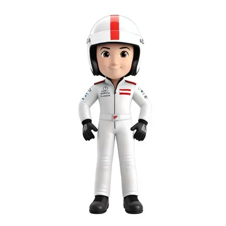 Race Car Driver Character  AI Image