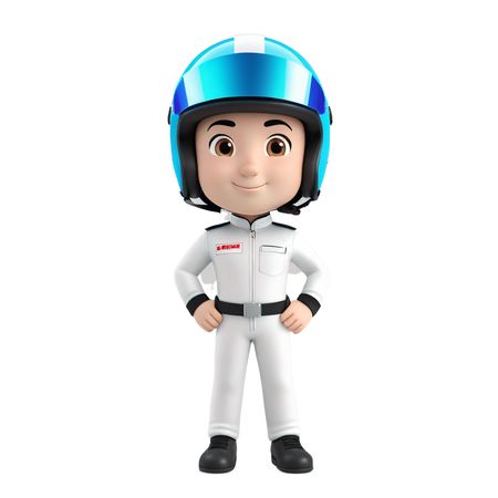 Racing Driver In Full Driving Suit  AI Image