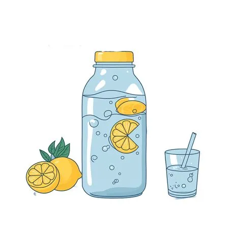 Refreshing Lemon Drink  AI Image