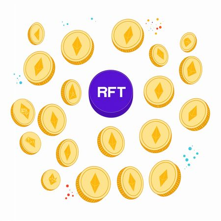 이더리움과 RFT 암호화폐  AI 이미지