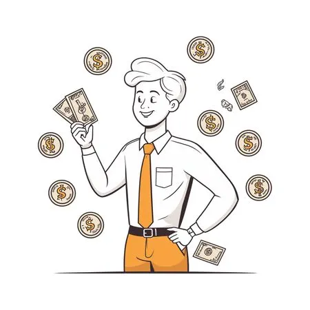 Rich Businessman  AI Image