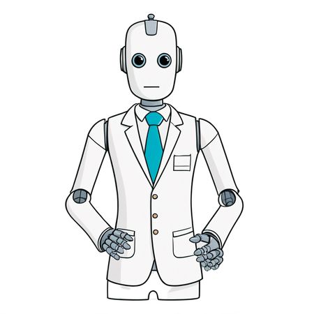 Robot In Suit  AI Image