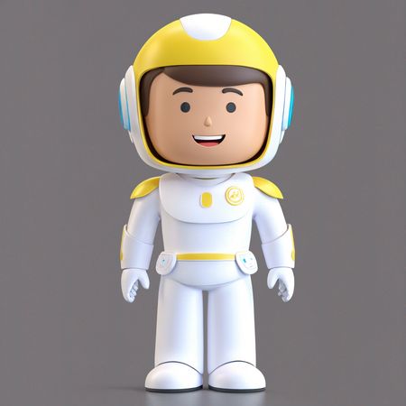 Robotic character  AI Image