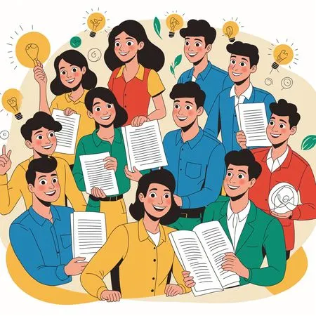 Séance de brainstorming en groupe  Image IA
