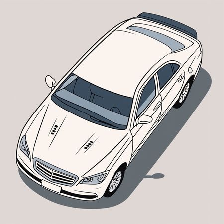 Coche sedán  Imagen AI