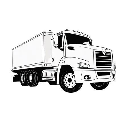 Semi Delivery truck  AI Image