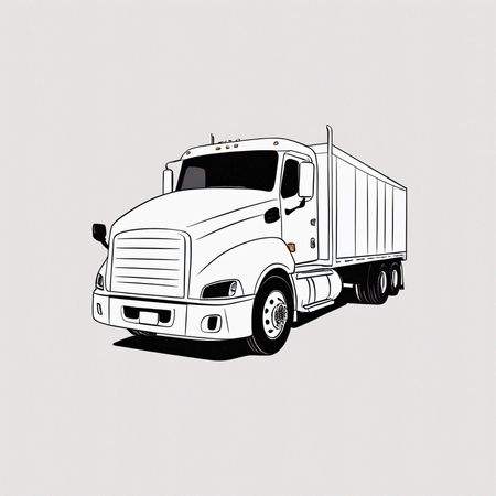 Semi-trailer Truck  AI Image