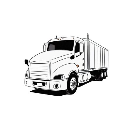 Semi-trailer Truck  AI Image