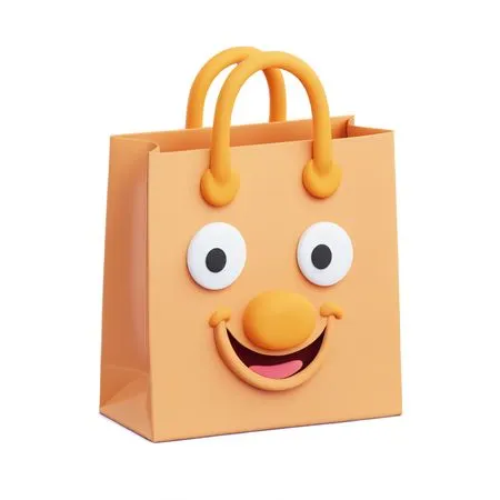 Shopping Bag With Smiling Face  AI Image