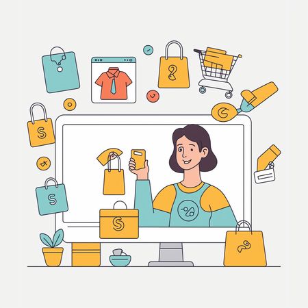 Sitio web de compras en línea  Imagen AI