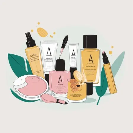 Skincare And Beauty Products  AI Image