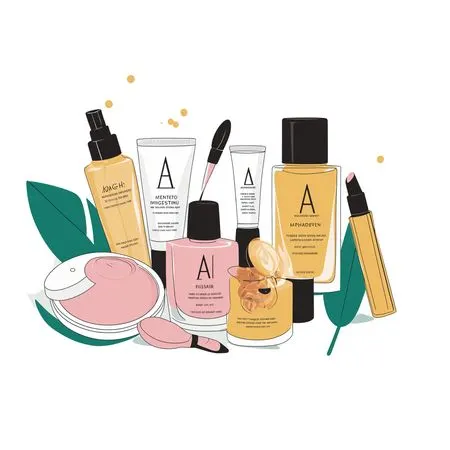 Skincare And Beauty Products  AI Image