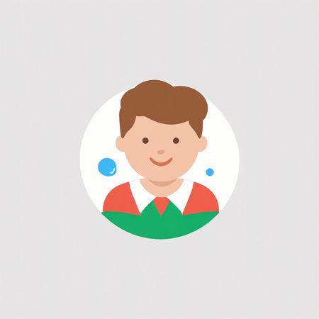 Smiling Boy  AI Image