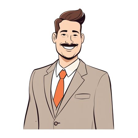 Smiling Businessman  AI Image