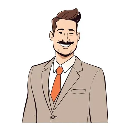 Smiling Businessman  AI Image