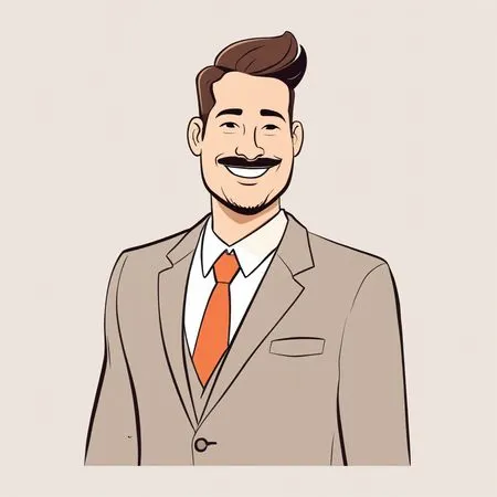 Smiling Businessman  AI Image