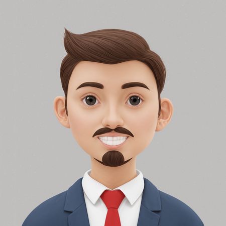 Smiling businessman in formal business attire  AI Image