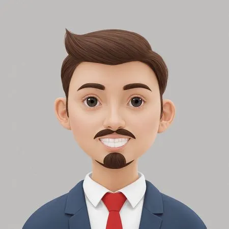 Smiling businessman in formal business attire  AI Image
