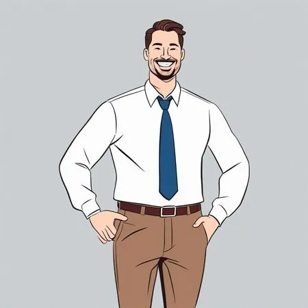 Smiling Businessman In Professional Attire  AI Image