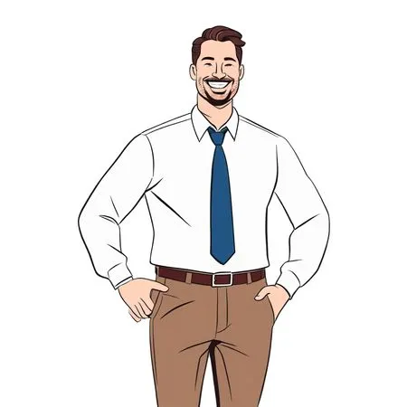 Smiling Businessman In Professional Attire  AI Image