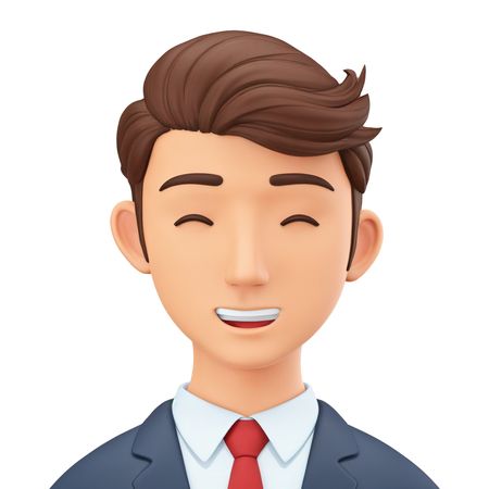 Smiling Businessman In Suit  AI Image