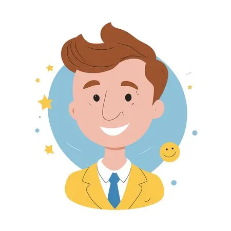 Smiling Businessman In Suit  AI Image