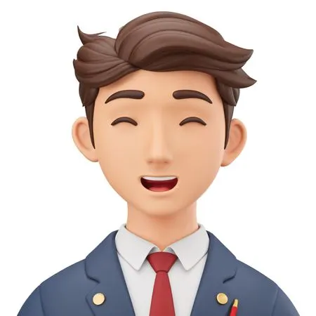 Smiling Businessman In Suit  AI Image