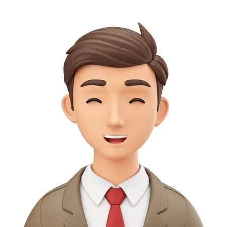 Smiling Businessman In Suit And Tie  AI Image