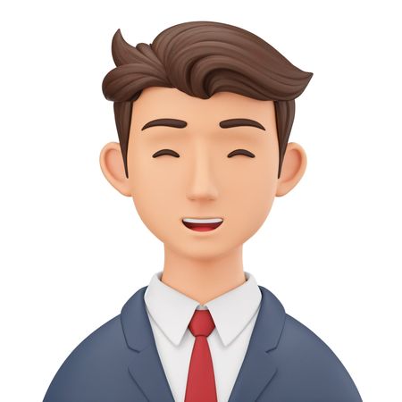 Smiling Businessman In Suit And Tie  AI Image