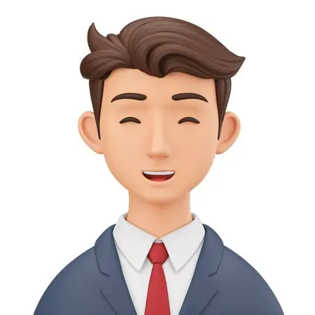 Smiling Businessman In Suit And Tie  AI Image