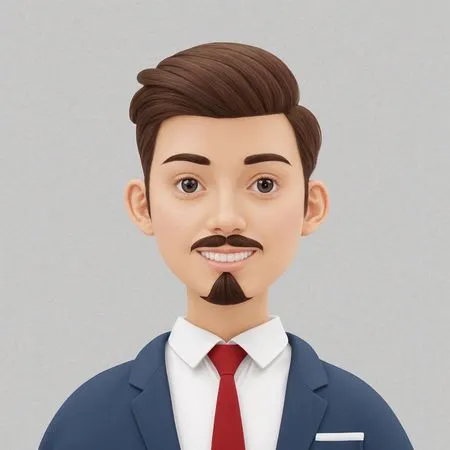 Smiling businessman wearing suit  AI Image
