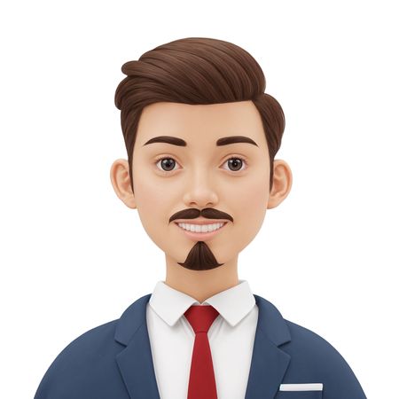 Smiling businessman wearing suit  AI Image