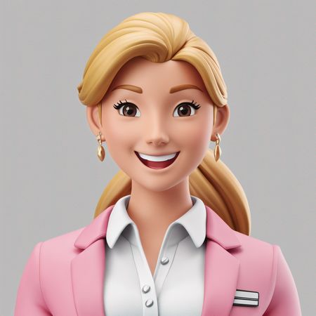 Smiling Businesswoman  AI Image