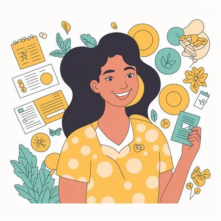 Smiling Businesswoman With Documents AI Image