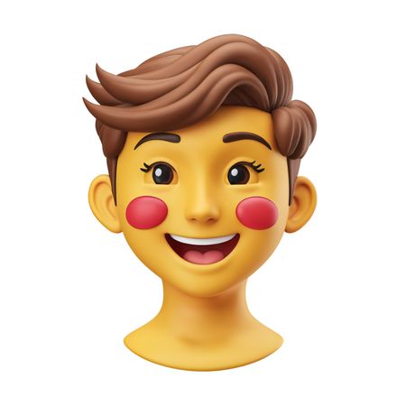 Smiling Emoji Character  AI Image