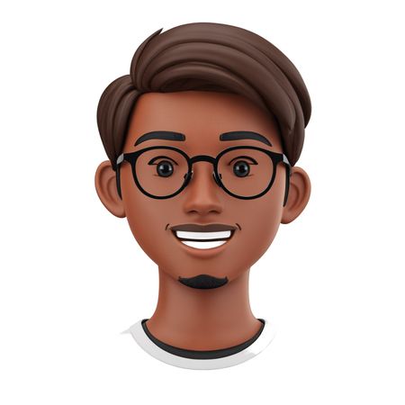Smiling Male Character  AI Image
