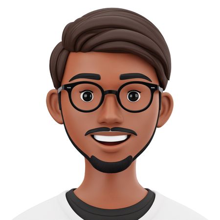 Smiling Man With Glasses  AI Image