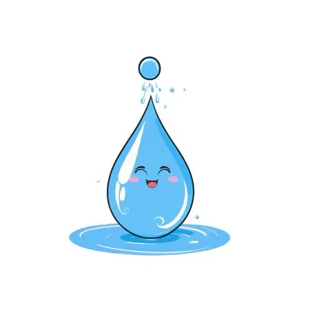 Smiling Water Drop  AI Image