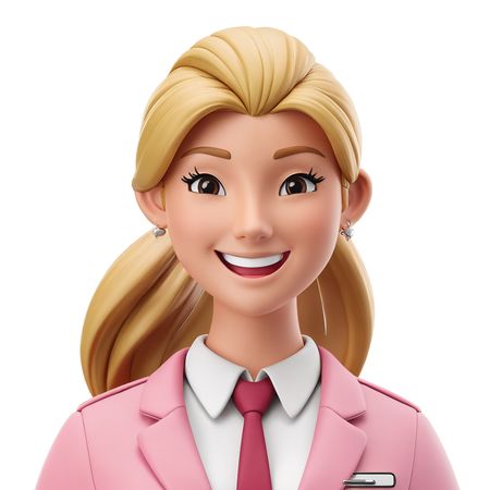 Smiling Woman In A Suit  AI Image