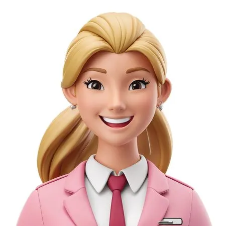 Smiling Woman In A Suit  AI Image