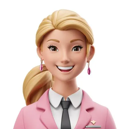 Smiling woman In Business Attire  AI Image