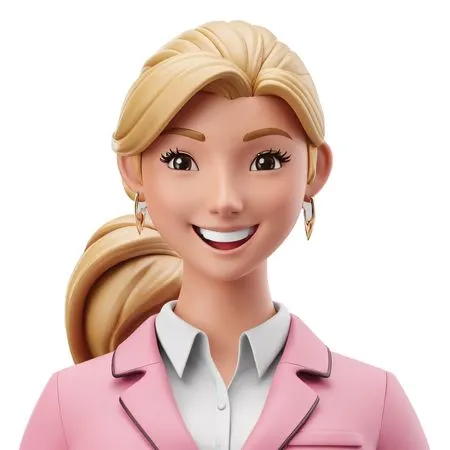 Smiling Woman In Business Attire  AI Image