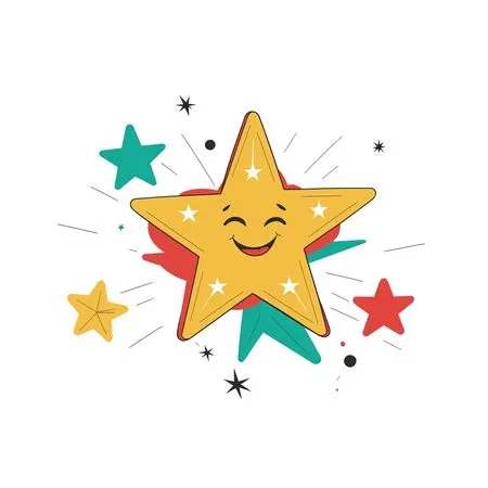 Sparkling Star AI Image