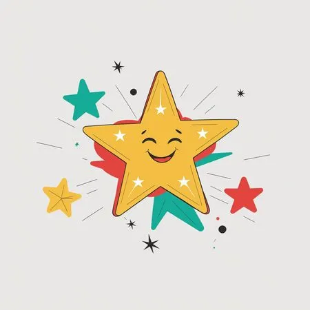 Sparkling Star  AI Image